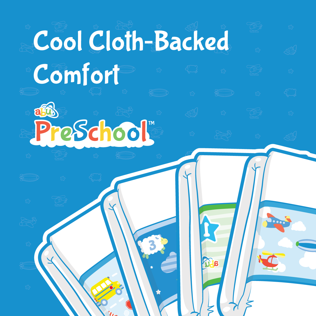 ABU PreSchool Cloth-Backed Diapers