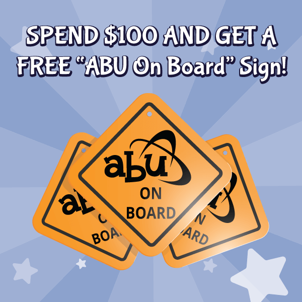 ABU On Board Hanging Metal Sign