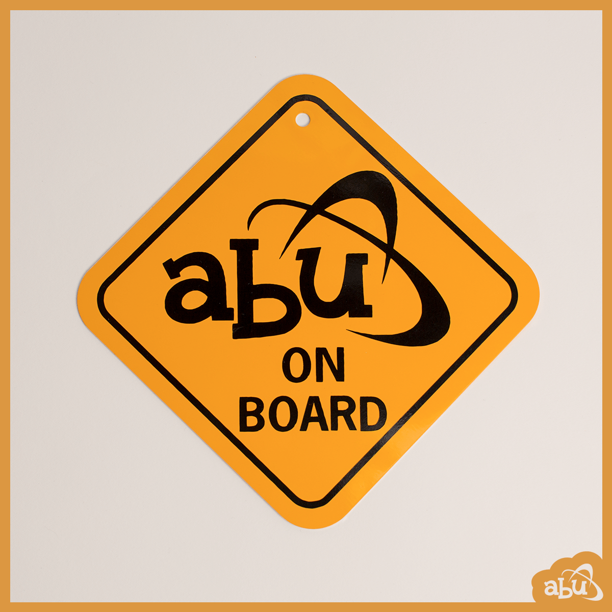 ABU On Board Hanging Metal Sign