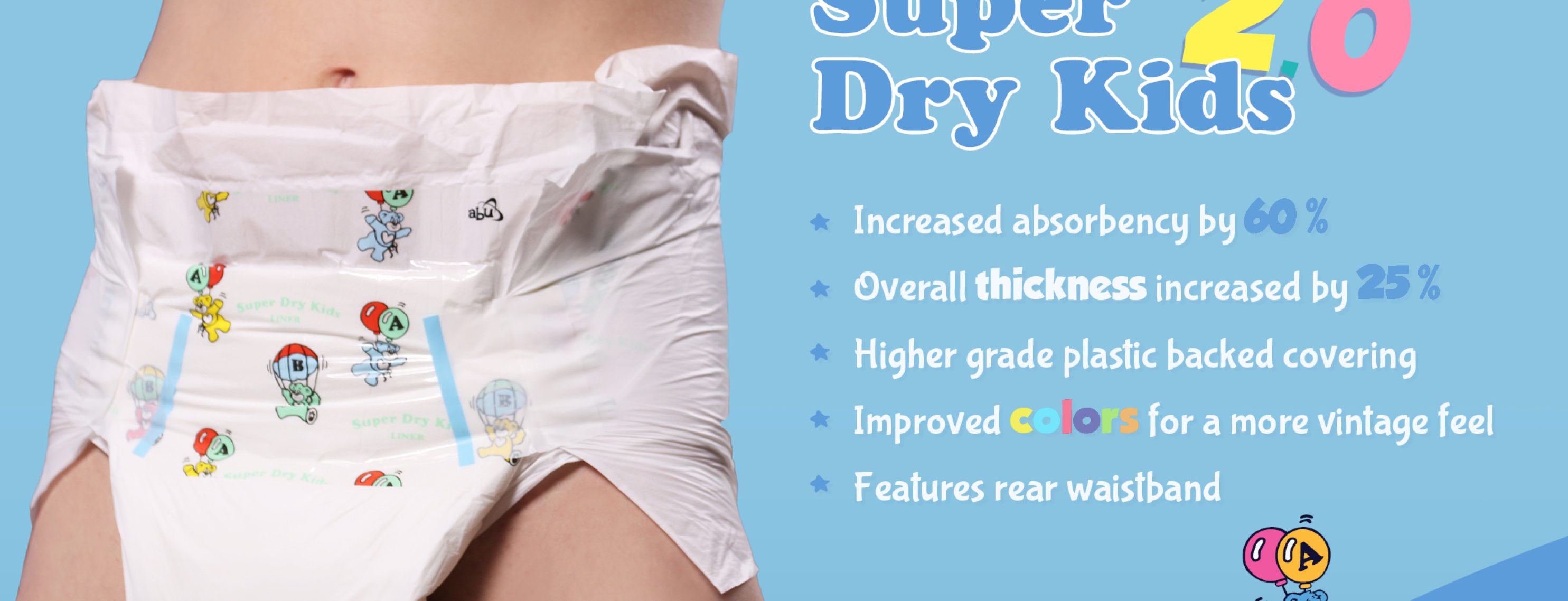 ABUniverse Diapers Super Dry Kids 2.0 Banner